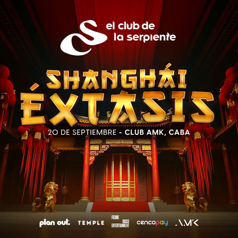 EL CLUB DE LA SERPIENTE, SHANGHÁI ÉXTASIS - 20 DE SEPTIEMBRE - AMK CLUB - CABA